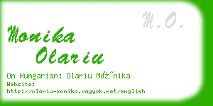 monika olariu business card